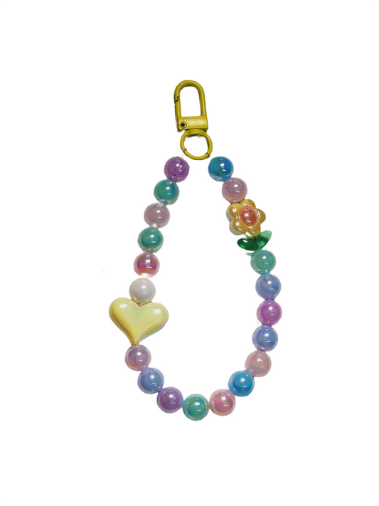 CHILDWEET 1pcs phone lanyard strap charm cell phone Macaron Ornament phones beaded Accessories beaded cellphone charm Lanyard Metal phone charms aesthetic Backpack bohemian, 19X6X3CM, Faux Leather, No