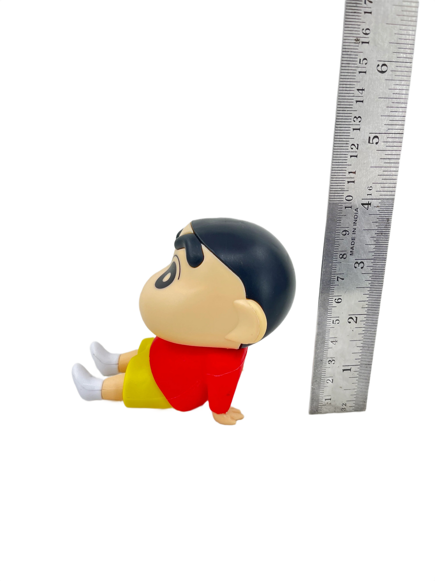12 cm Big Light Blue Shin-chan Mobile Stand Figurine