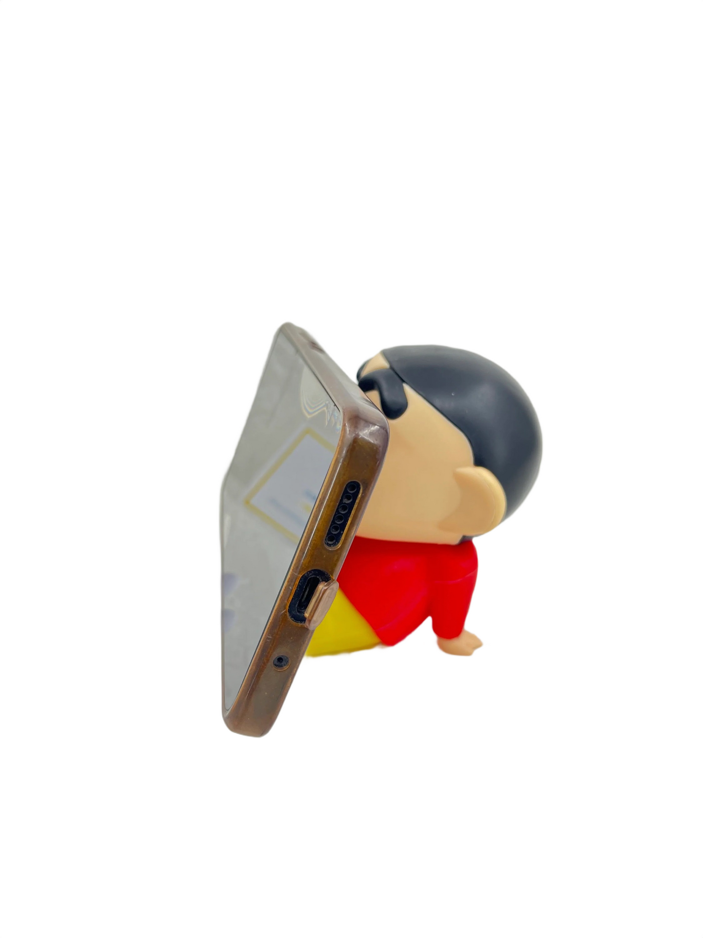 12 cm Big Light Blue Shin-chan Mobile Stand Figurine