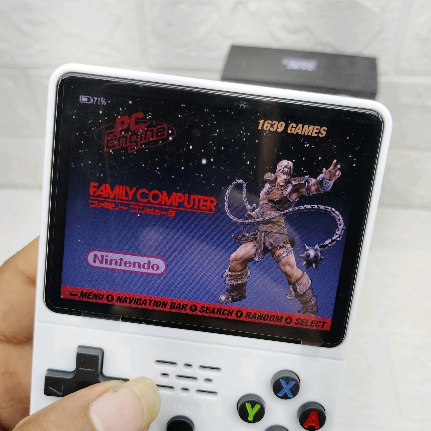 GSH X-Ninja R35S Retro 64GB White Video Game Console Mini Handheld Gameboy Built in 8000+ Classic Games + PSP Games